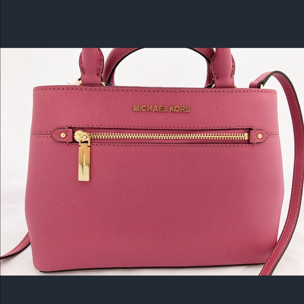 🌷NWT Michael Kors XS  Small Crossbody Tulip Pink - Picture 5 of 8
